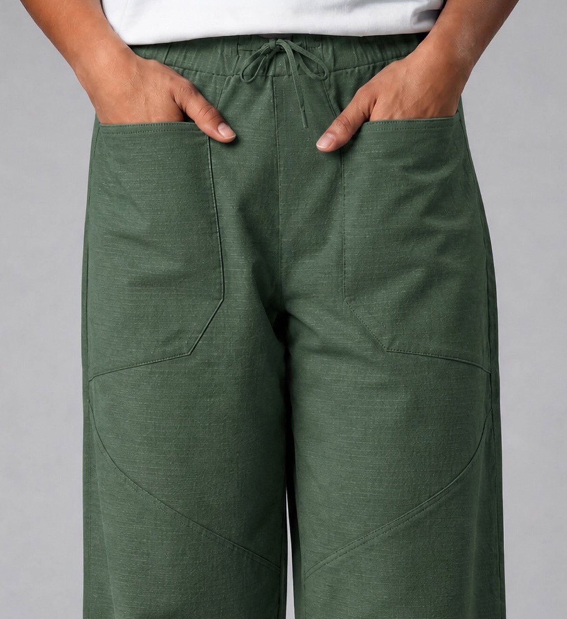 Femme Ripstop High Pants - Entengrün