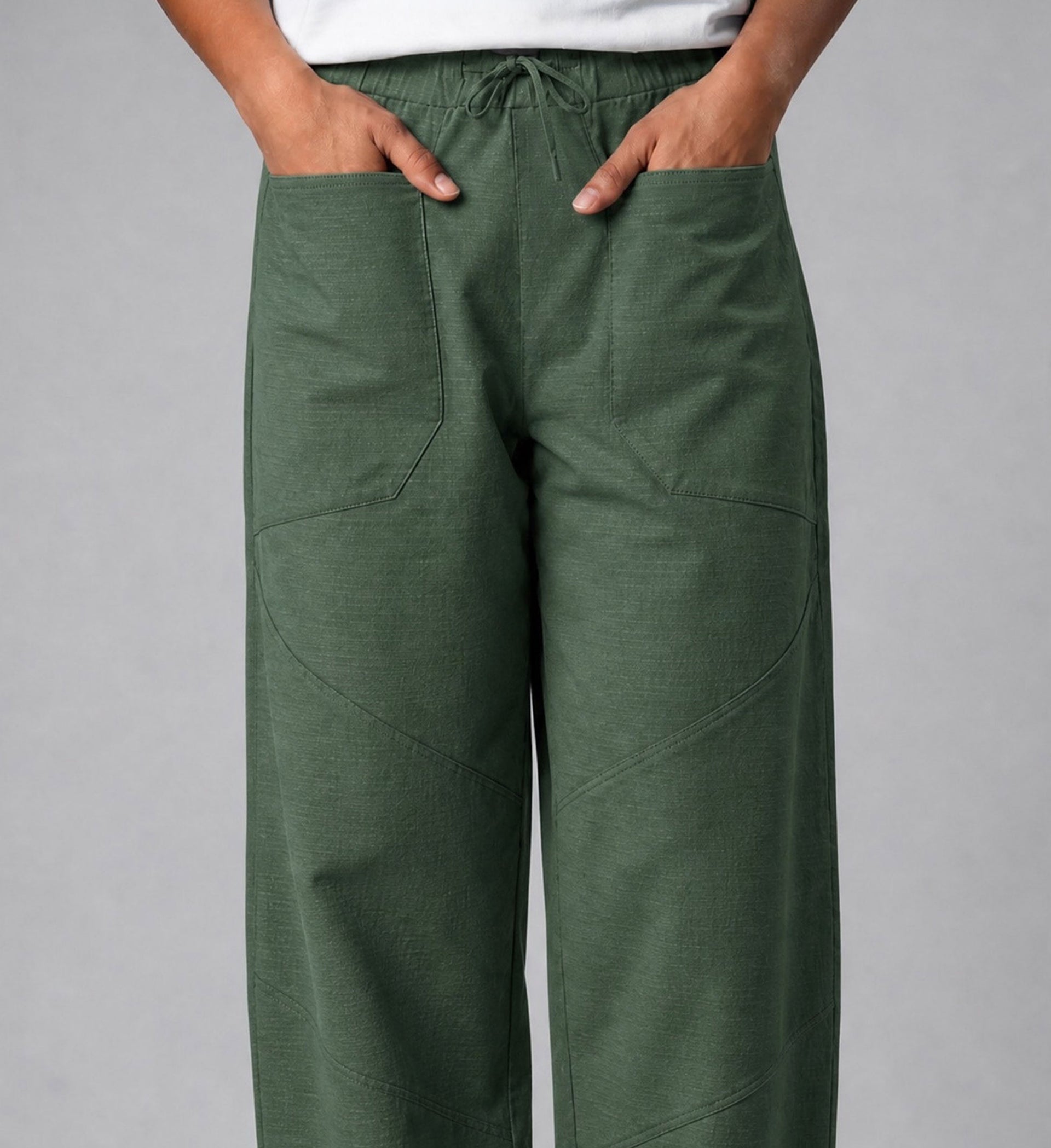 Femme Ripstop High Pants - Entengrün