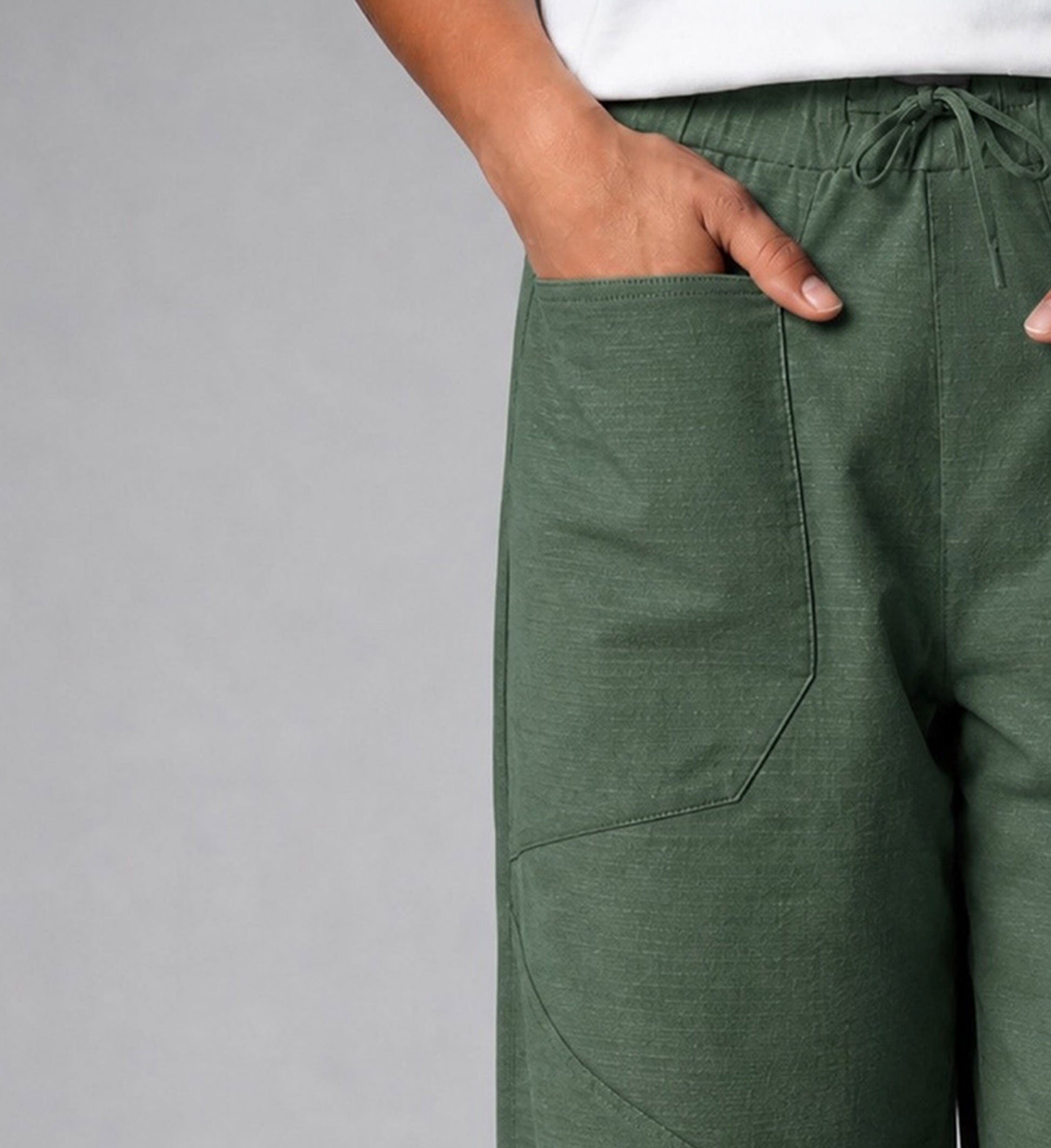 Femme Ripstop High Pants - Entengrün