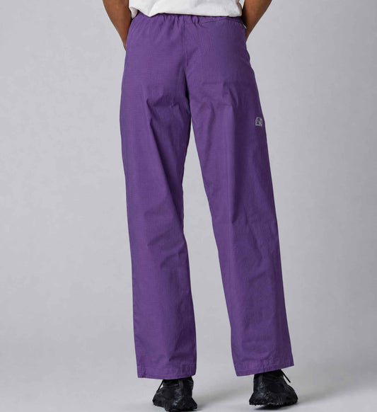 Damen-Ripstop-Hose mit hohem Bund – Lila Saphir
