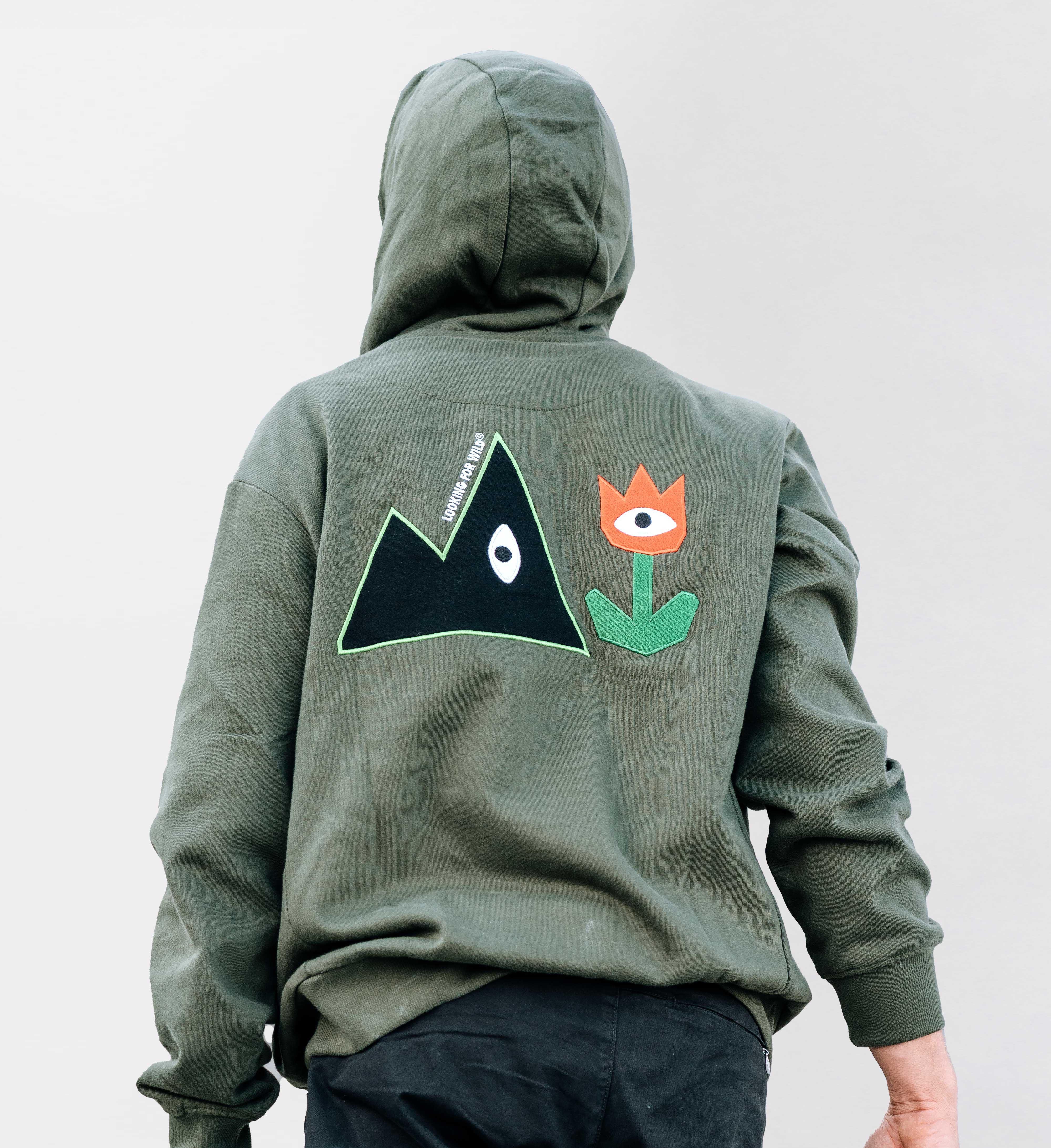 Hoodie Unisexe Big Hood - Kombu Green