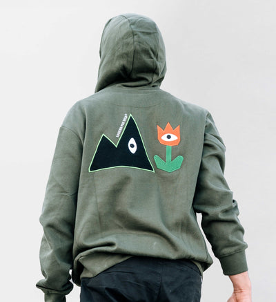 Hoodie Unisexe Big Hood - Kombu Green