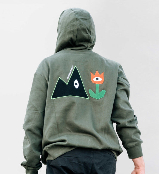 Hoodie Unisexe Big Hood - Kombu Green