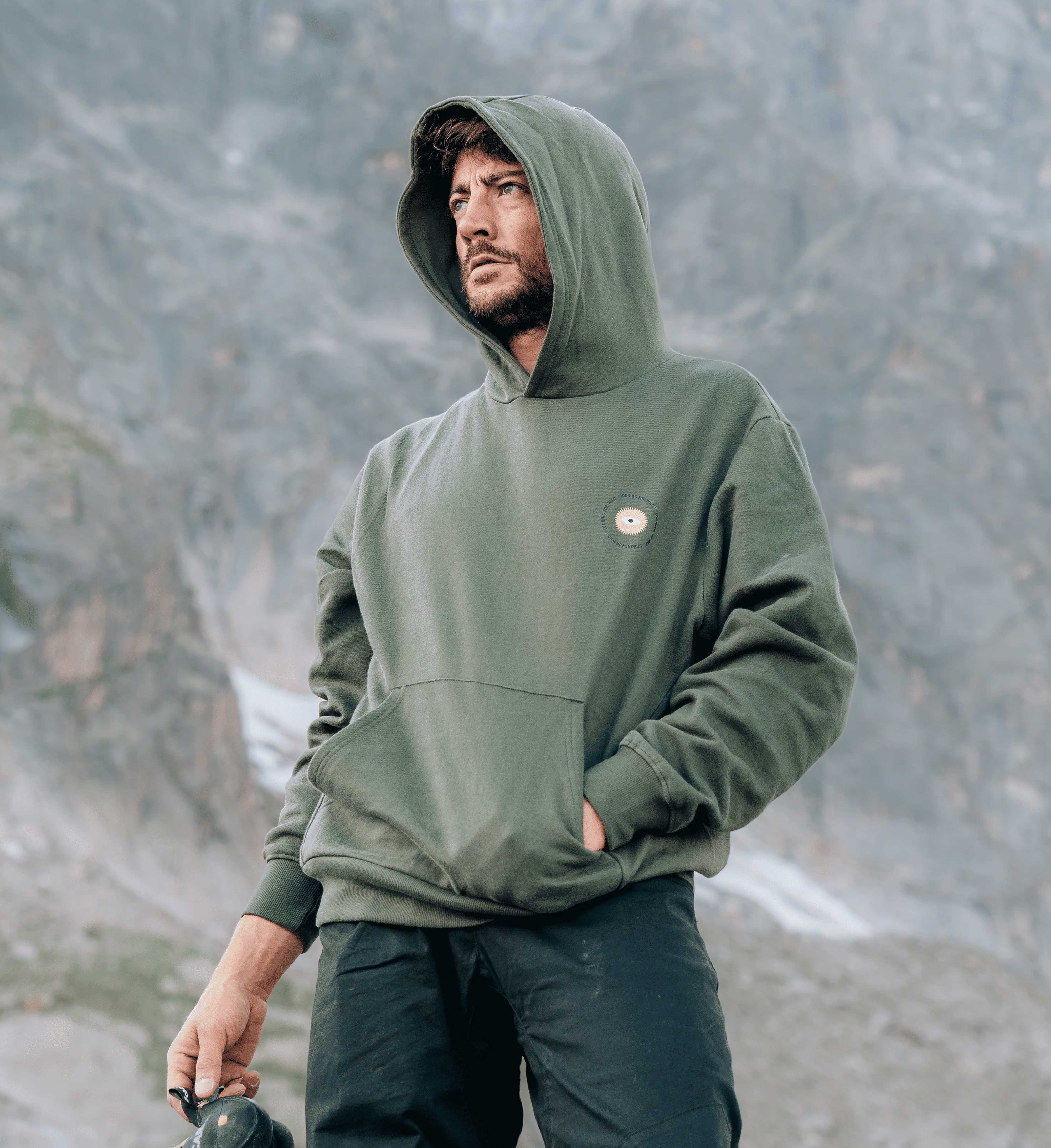 Hoodie Unisexe Big Hood - Kombu Green