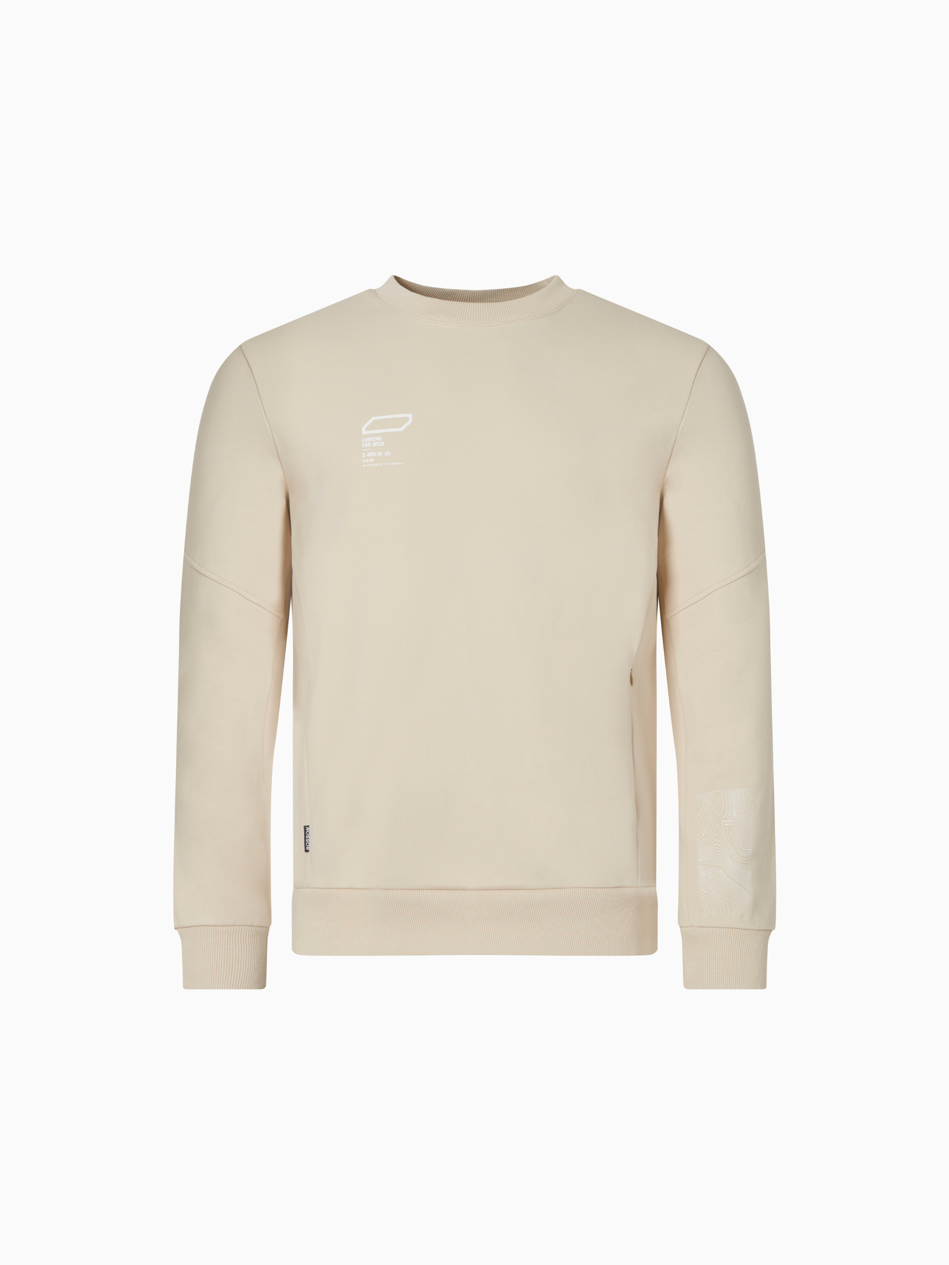 Sweat Bosson homme OYSTER BROWN