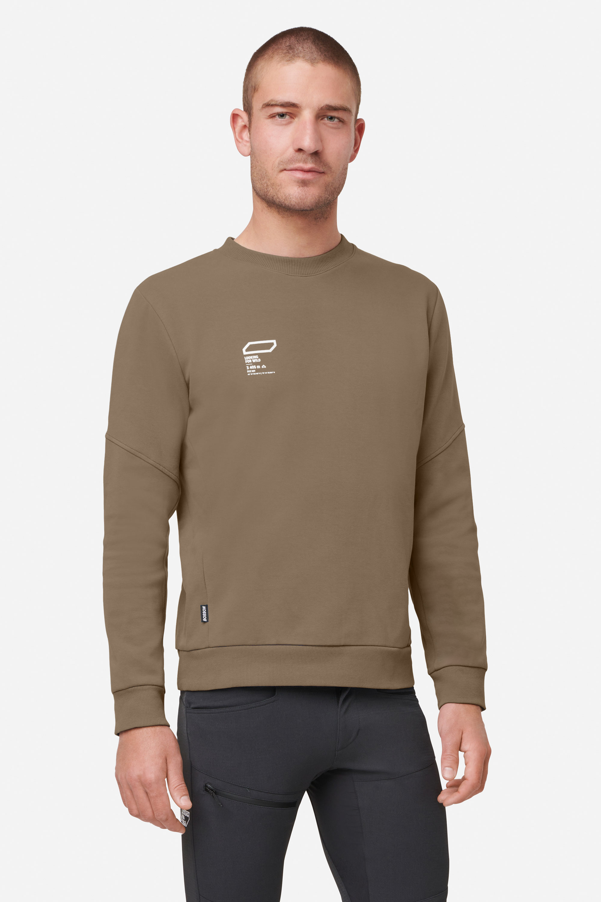 Bosson Herren-Sweatshirt – Sepia Tint