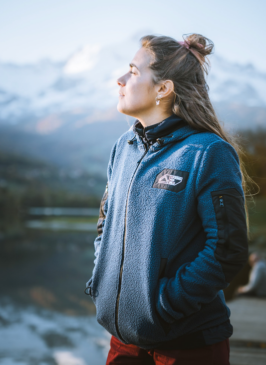 Tommy Jeans FLAG - Sweat polaire - dark night navy/bleu marine Tommy Jeans FLAG - Sweat polaire - dark night navy/bleu marine