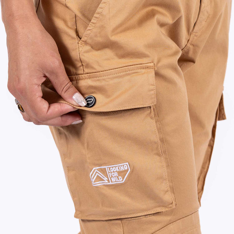 Pantalones de escalada Laila Peak Carga - Arena