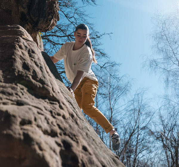 Pantalones de escalada Laila Peak Carga - Arena