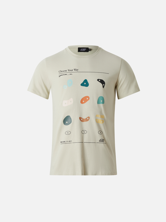 T-Shirt Unisex Climb Your Way - Bone White