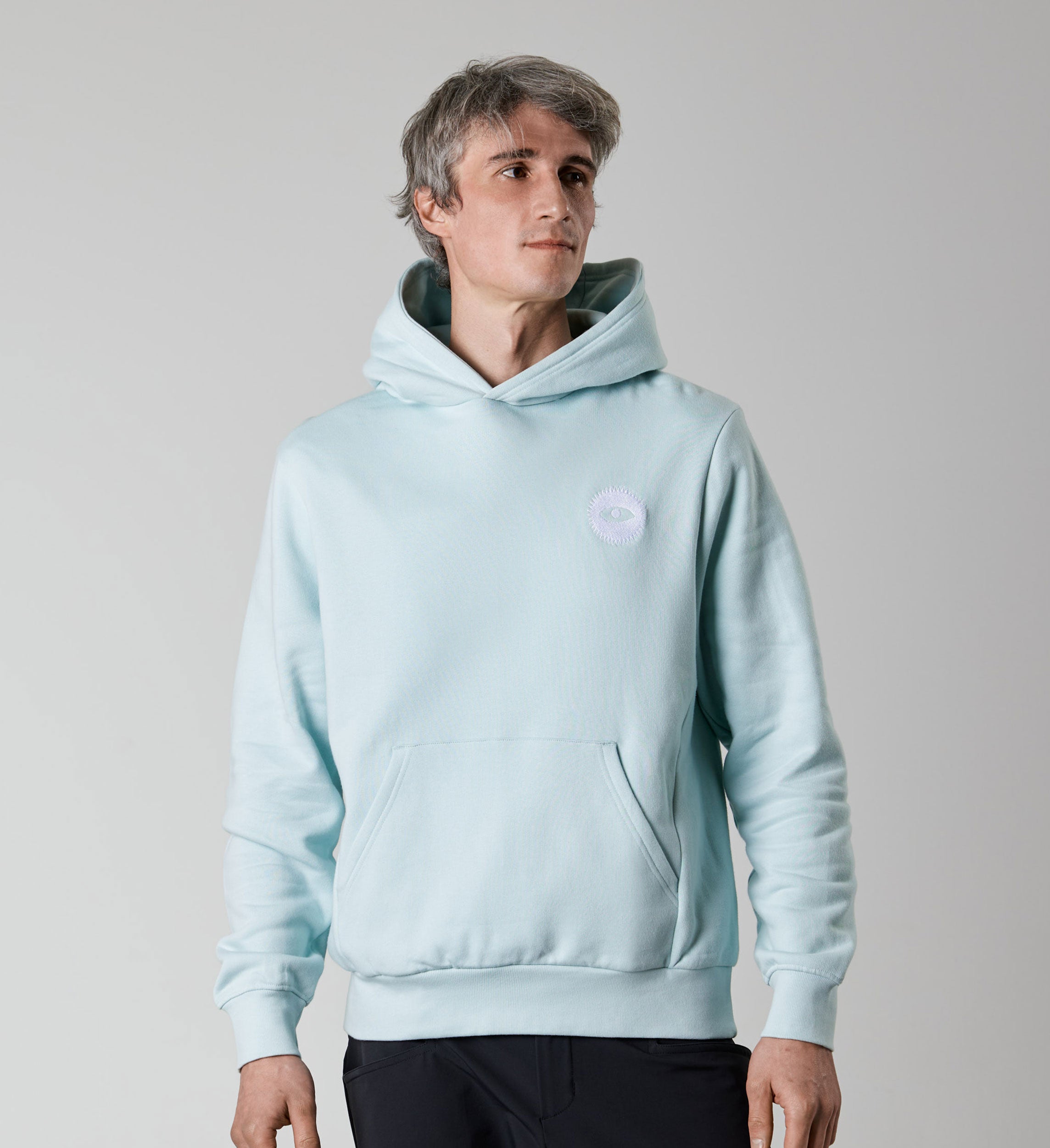 Hoodie Big Hood - Pale Blue