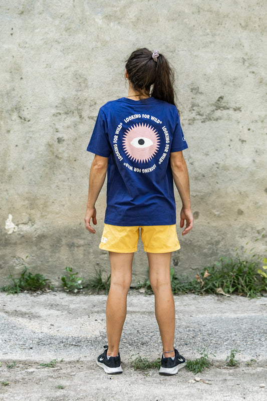 T-shirt Eye Sun Femme- Deep Cobalt