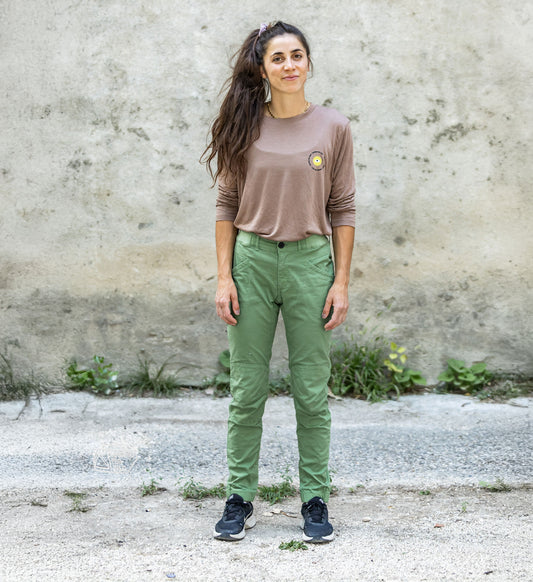 Pantalon d'escalade Femme Laila Peak - English Ivy