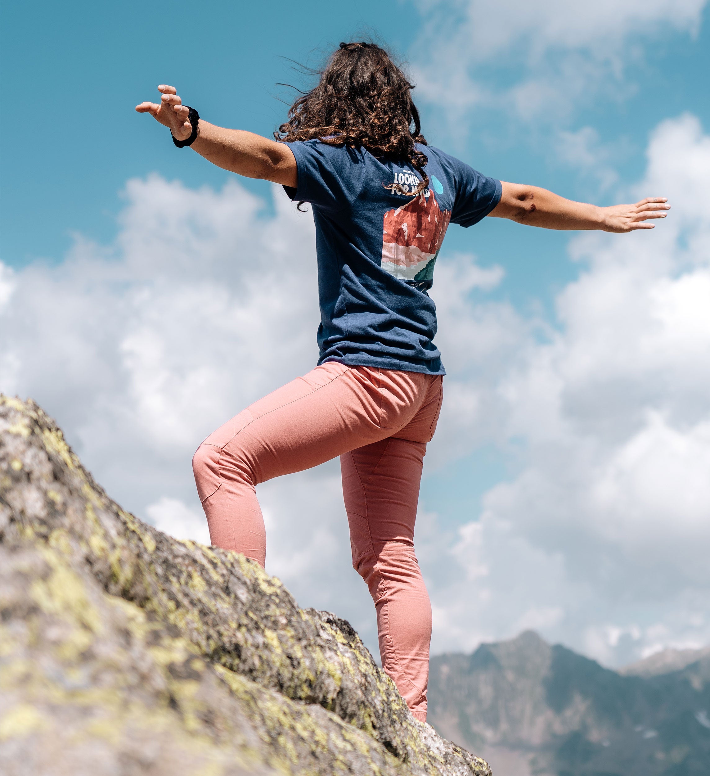 Pantalon d'escalade Femme Laila Peak - Faded Rose