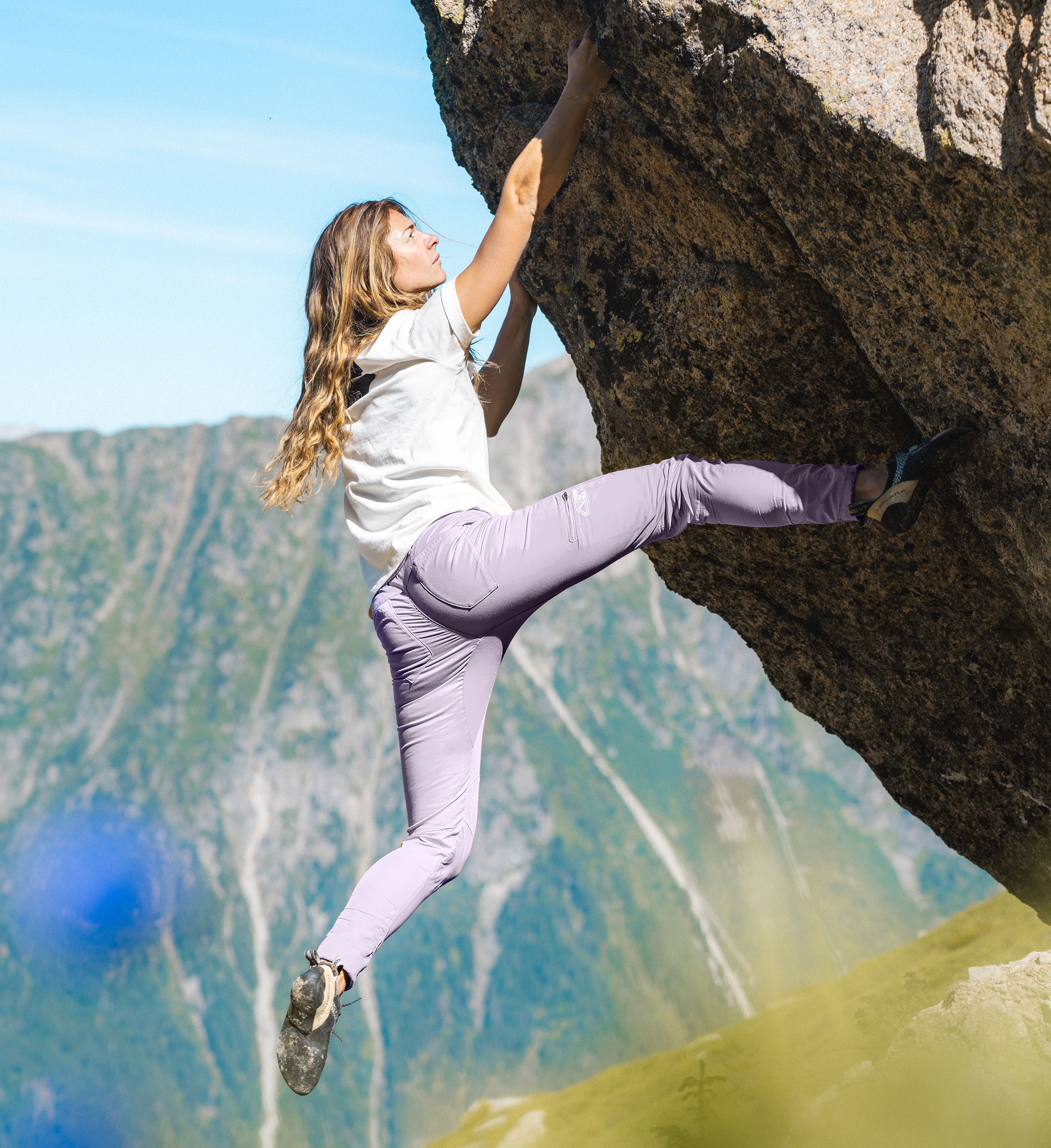 Pantalon d'escalade Laila Peak - Lavender Fog