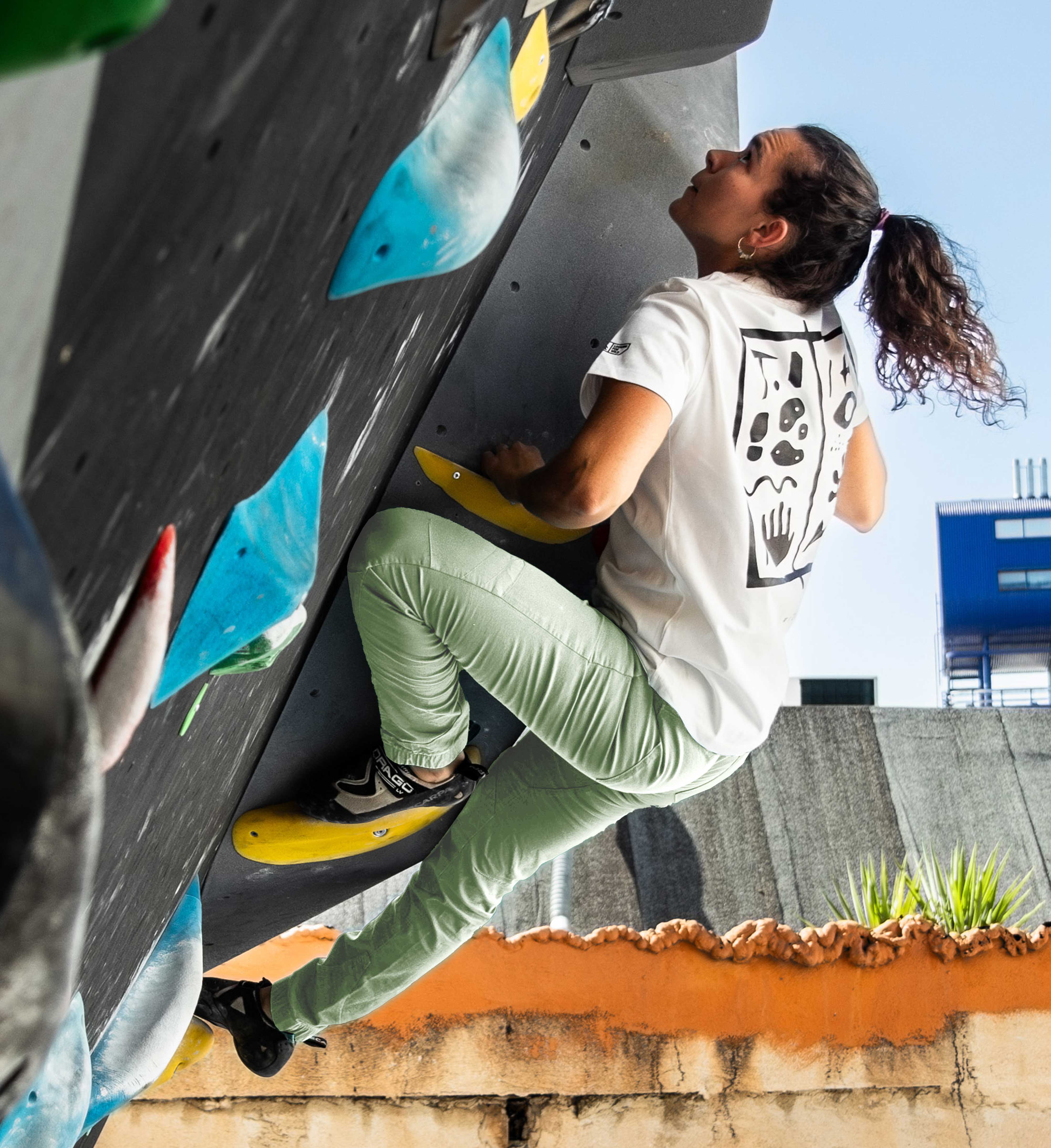 Pantalon d'escalade Laila Peak - Reseda