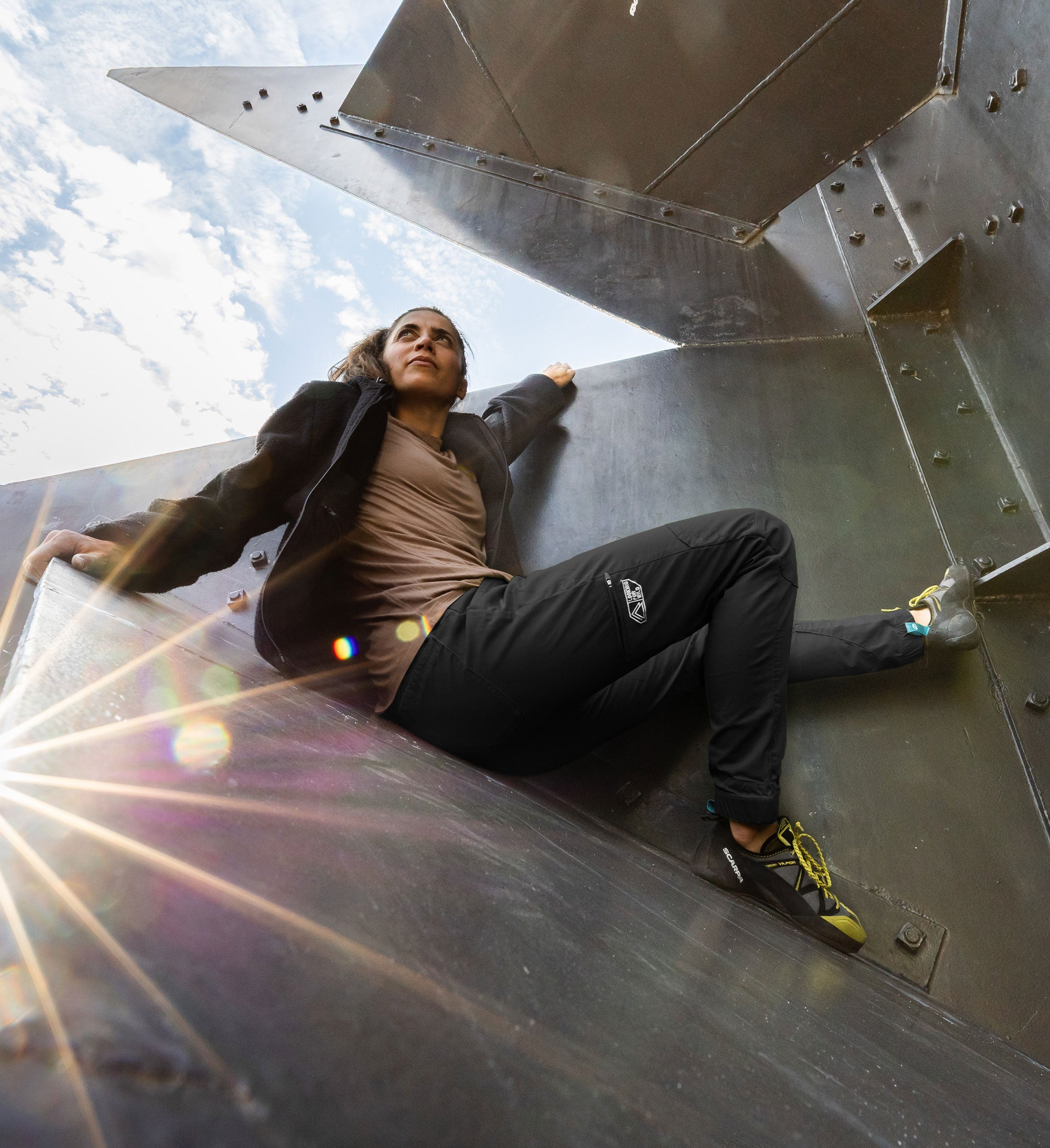 Pantaloni da arrampicata Laila Peak - Pirate Black