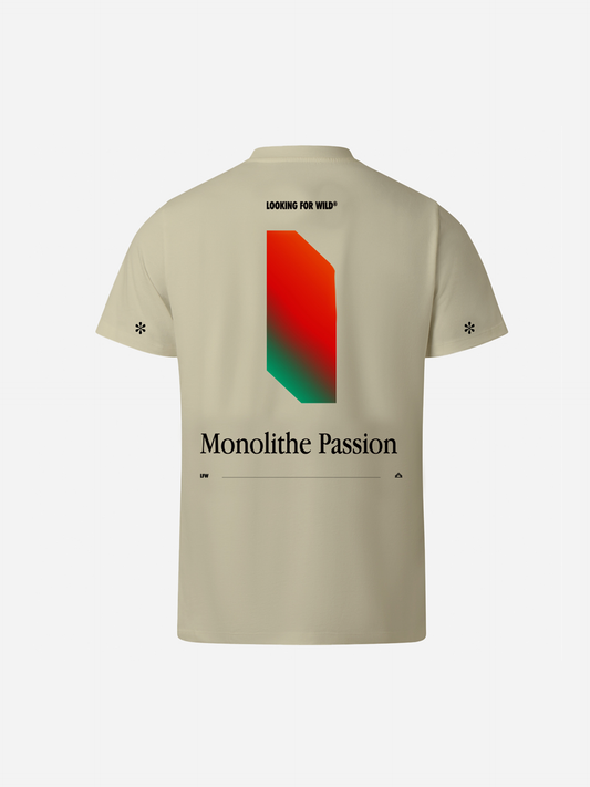 Wolkencremefarbenes Monolith-T-Shirt – Limitierte Auflage