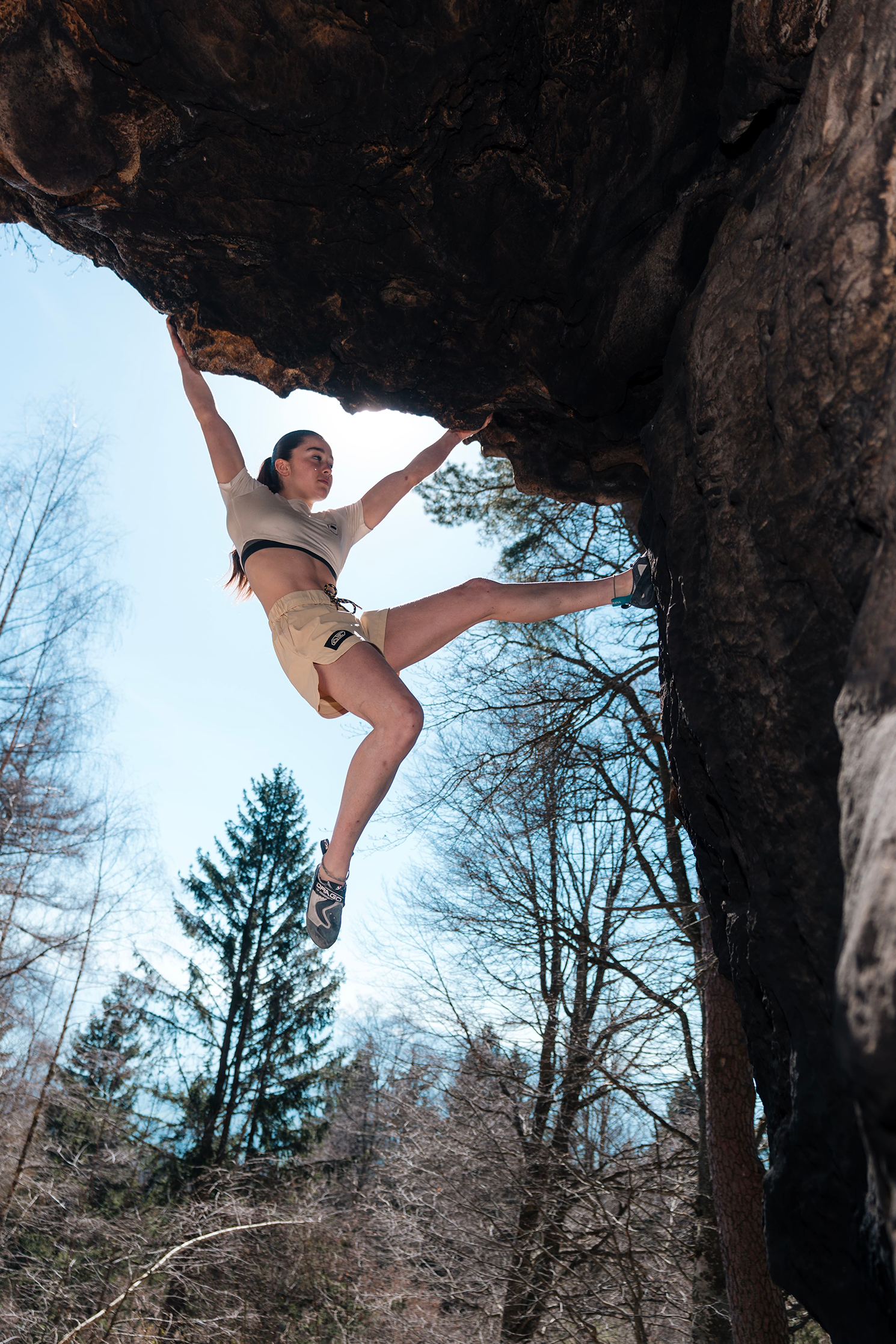 Montaine - Crop Top Femme - Bone White