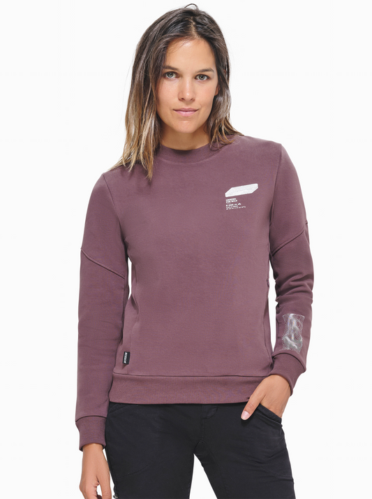 Sweat Bosson Femme - Raisin Rouge