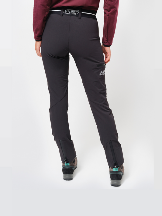 Snæfell women's mountaineering pants PIRATE BLACK