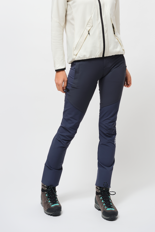 Pantalones de montañismo para mujer Snæfell - Total Eclipse