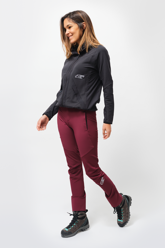 Pantalones de montaña Femme Snæfell - Vino