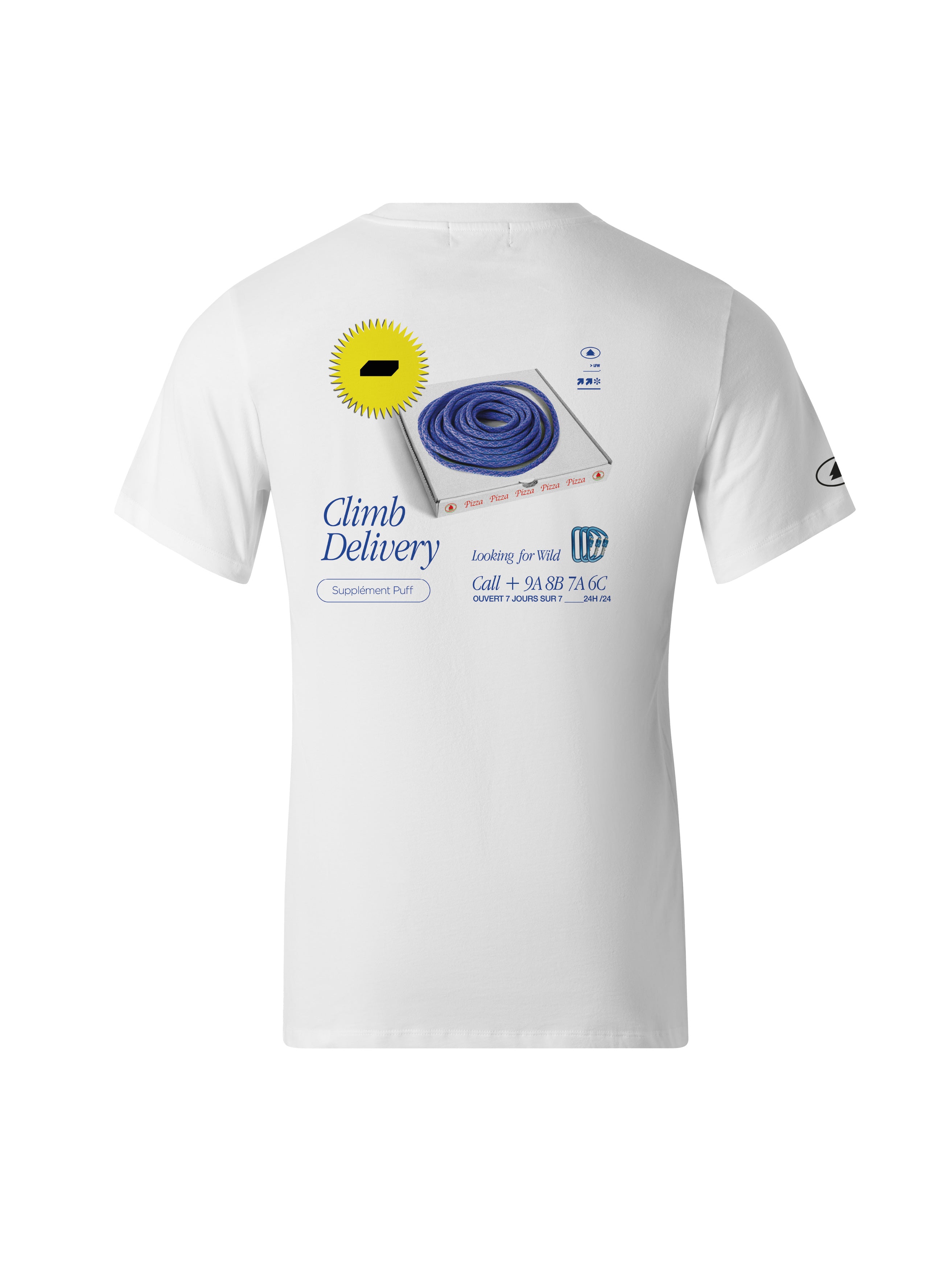 T-Shirt Unisexe Climb Delivery - Snow White