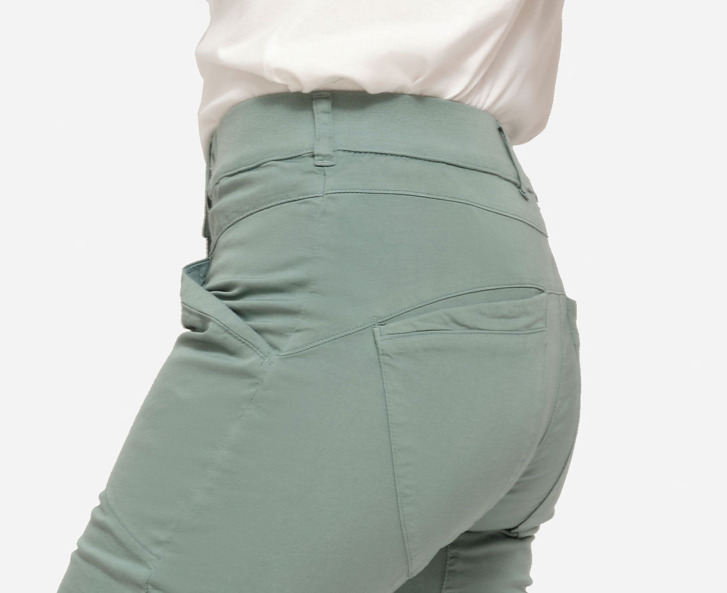 pantalon technique femme vert -44