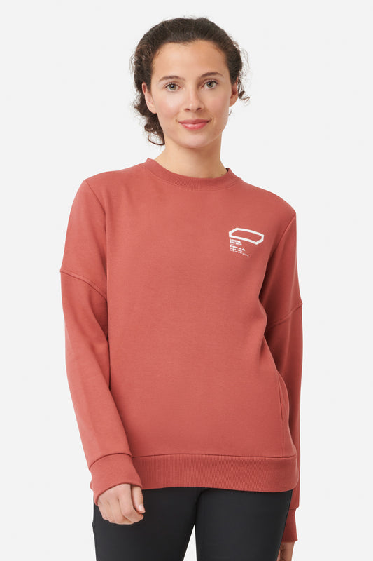 Bosson Organic cotton sweatshirt PINK WOOD