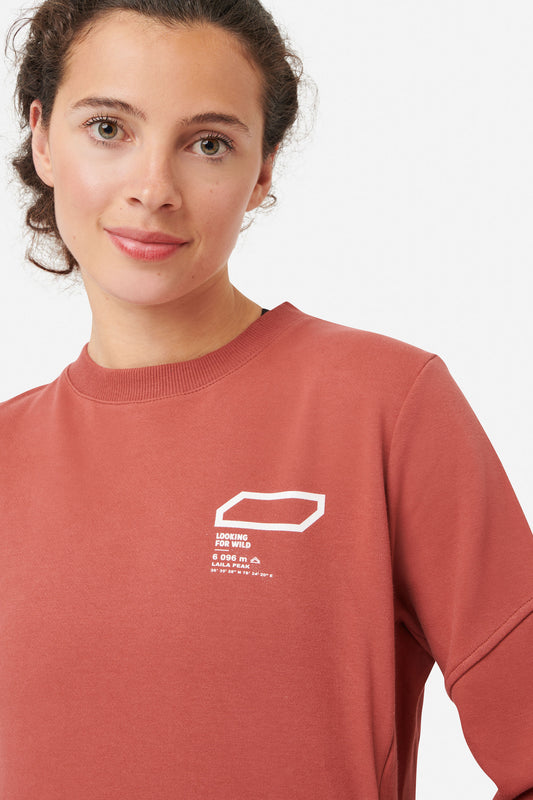 Bosson Organic cotton sweatshirt PINK WOOD