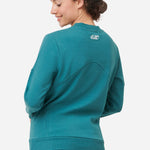 Bosson Organic cotton sweatshirt TEAL GREEN