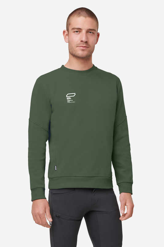 Bosson Organic cotton sweatshirt BLACK FOREST 