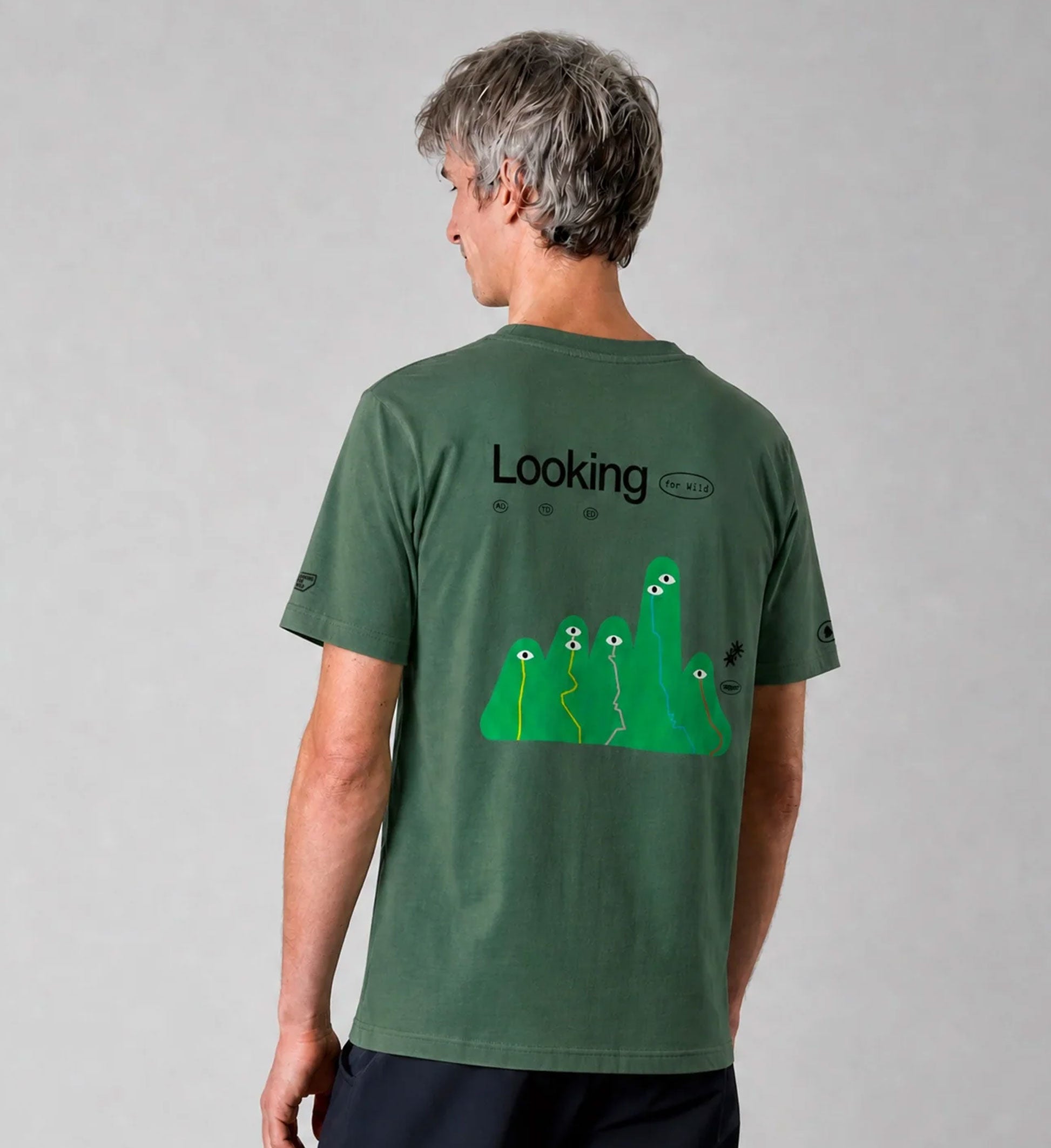 Durchsichtiges T-Shirt – Grüne Weiden