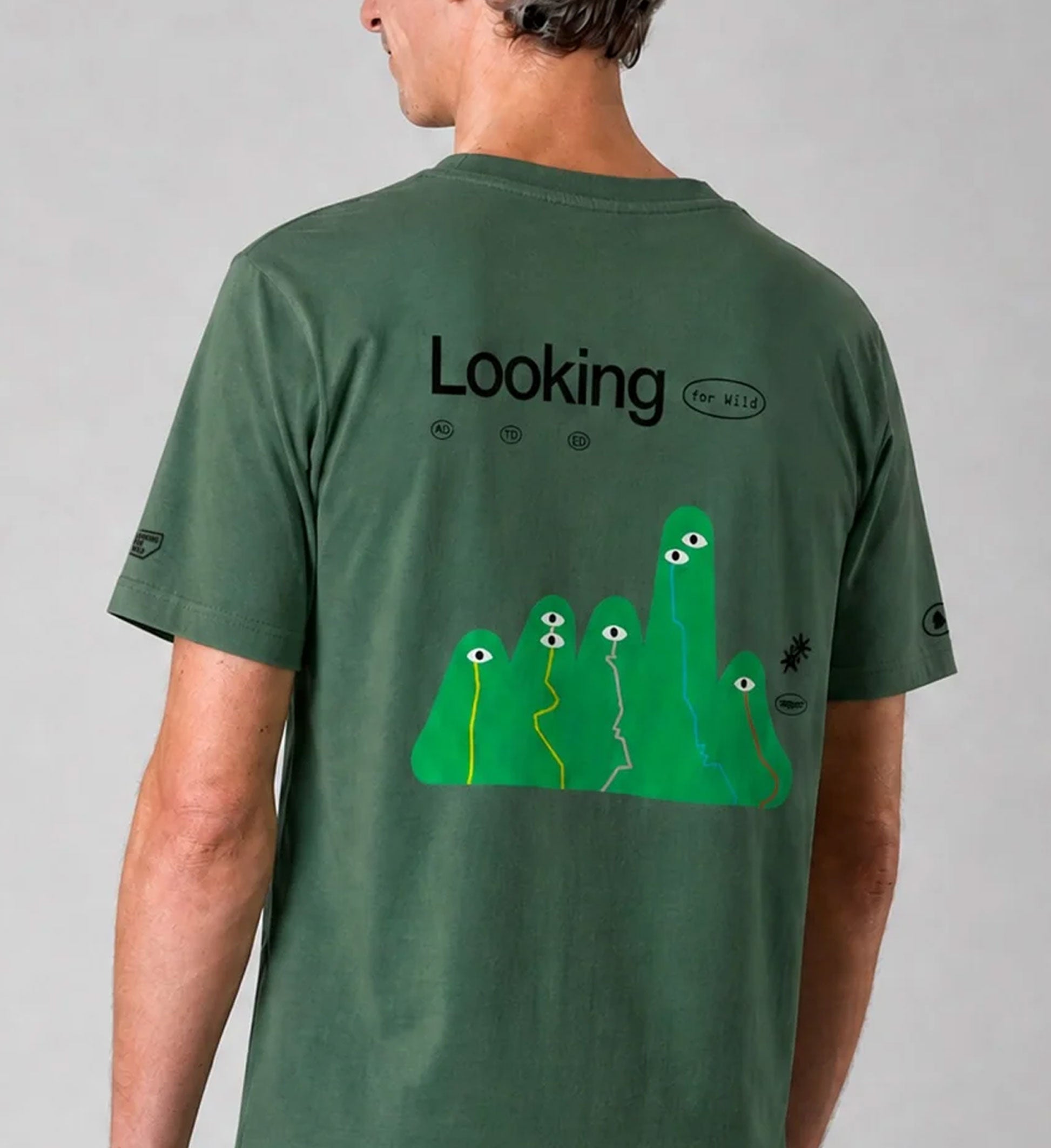 Durchsichtiges T-Shirt – Grüne Weiden