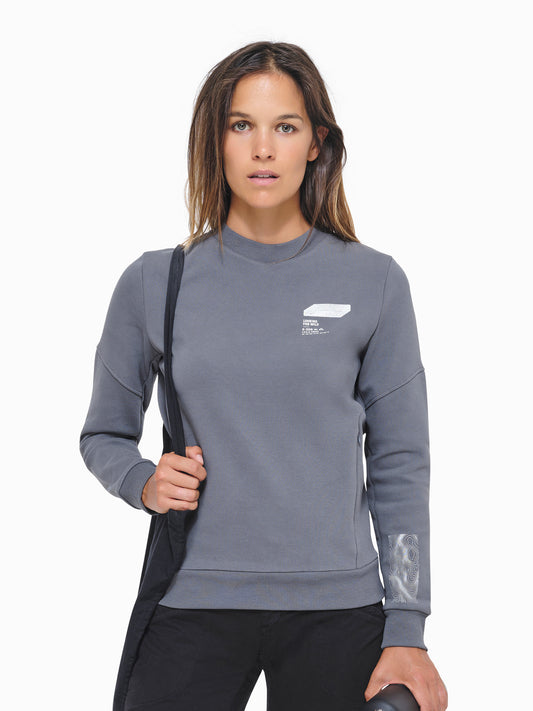 Bosson Organic cotton sweatshirt IRON GATE