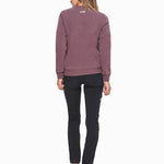 Bosson Organic cotton sweatshirt RED GRAPE