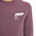 Bosson Organic cotton sweatshirt RED GRAPE