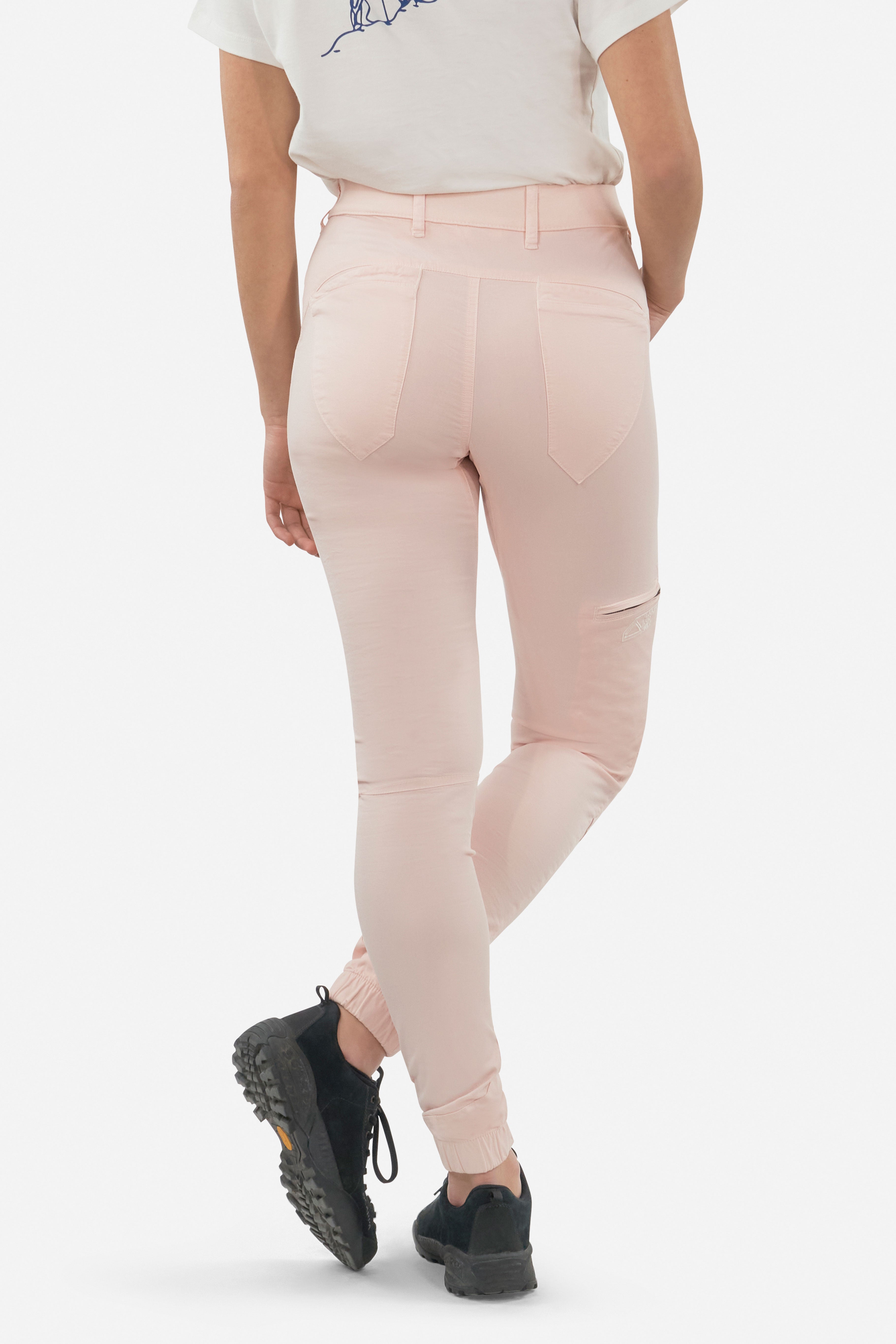 Laila Peak Winterhose PINK WHITE